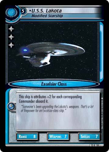 U.S.S. Lakota, Modified Starship - Archive Portrait - Star Trek CCG 2E - Imagen 1 de 1