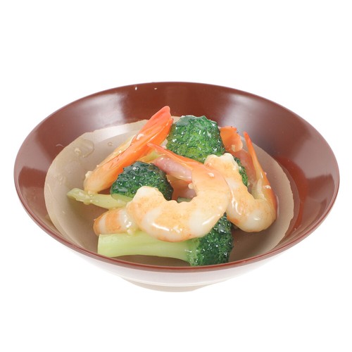 Shrimp Fried with Broccoli Garlic Artificial Food for Display Foods - 第 1/12 張圖片