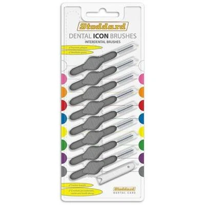 Stoddard Icon Grey Standard Interdental Brushes - Pack Of 8