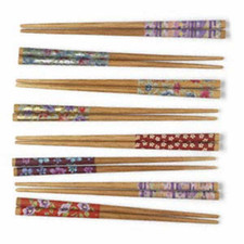 7 Pair SHORT Colorful chopsticks HAIR STICKS 7 inch Brocade shoulder bag GIFT