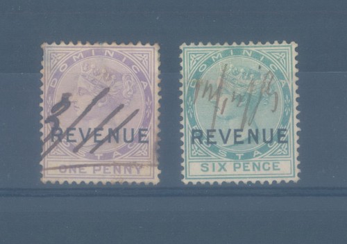 Dominica 1879-1886 gebrauchte Einnahmen