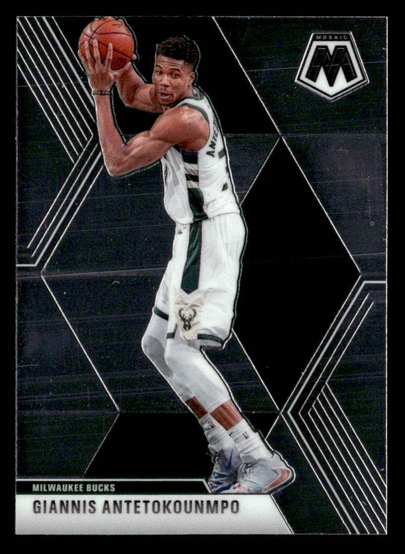 Giannis Antetokounmpo 2019 Panini Mosaic Card #75 Milwaukee Bucks