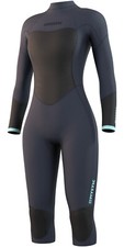 Mystic Womens Brand 3/2mm Long Arm Short Leg Back Zip Wetsuit - Night Blue