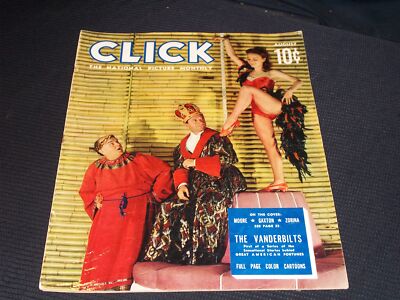 1940 AUGUST CLICK MAGAZINE - MOORE GAXTON ZORINA FRONT COVER - E 20044