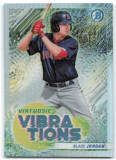 2022 Bowman #VV-10 Blaze Jordan Virtuosic Vibrations Refractor Red Sox 3AO