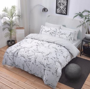 Paisley Marble Grey Pieridae Luxury Duvet Cover Quilt Reversible