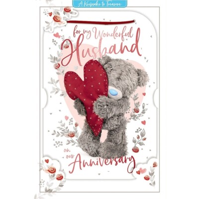 Me to You My Wonderful Husband Wedding Anniversary Card Tatty
