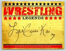 Leilani Kai Authentic Autographed Signed Wrestling Legends 4x5 Signature Card