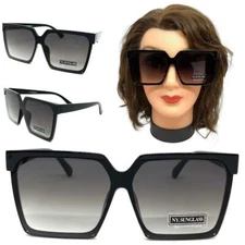 Classy Elegant Vintage Retro Modern Contemporary Style SUN GLASSES Black Frame