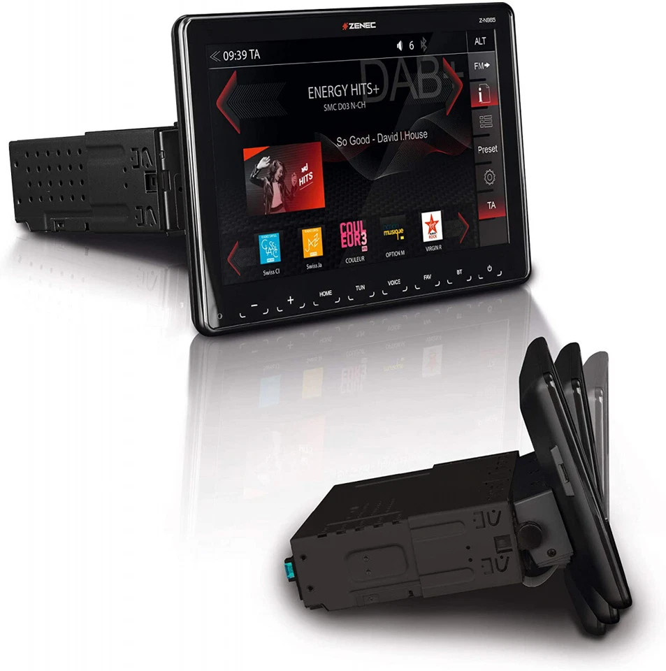 Zenec Z-N965 1-DIN Bildschirm Radio 10" Car Play Android Navi Bluetooth USB Auto - Bild 2 von 4