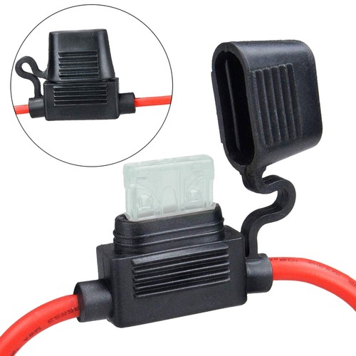 3X 12 Gauge Mini ATC 25A 30A Fuse Holder In-Line AWG Wire Copper 12 Volt Blade - Picture 5 of 7