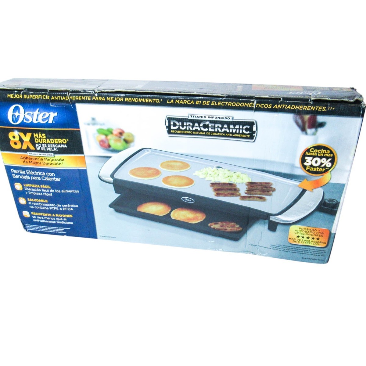 Oster Titanium Infused DuraCeramic Electric Griddle with Warming