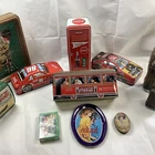 Coca-Cola  Vintage Tins Set of 11 /Victorian Tins / Race Cars/ Cable Car/tiptray