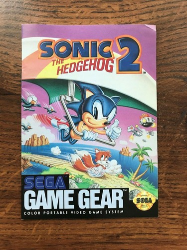 Sonic the Hedgehog 2 II Sega Game Gear Instruction Manual Only - Picture 8 of 10