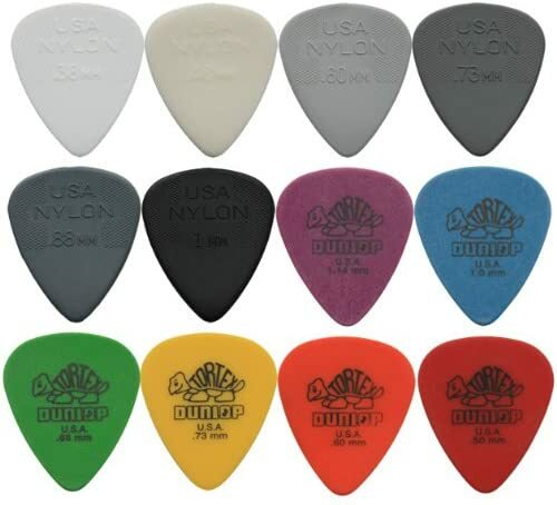 16 x Top Quality Plectrums Fender Jim Dunlop Tortex & Nylon Guitar Picks+ WALLET - Picture 2 of 9