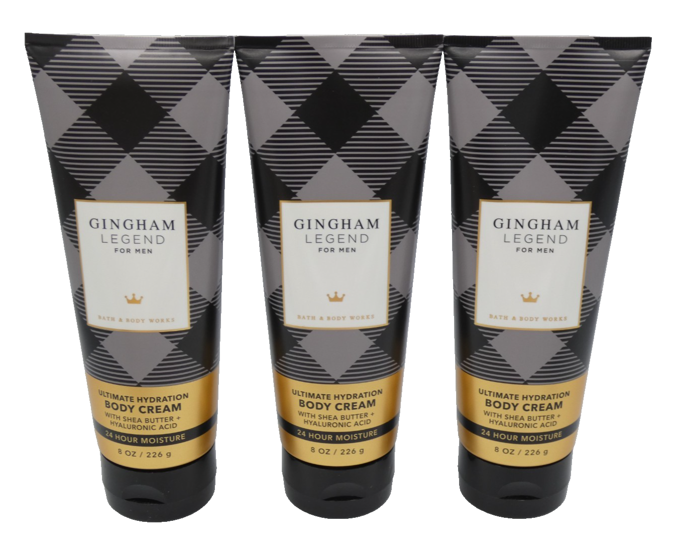 Bath & Body Works Gingham Legend 3-Pack Body Cream with Ultra Shea Butter