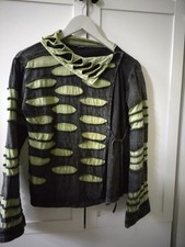 Hippie* Goa*Ethno*Jacke*Grau-grün*Gr.M/40*Baumwolle* Nepal*ausgefallen*