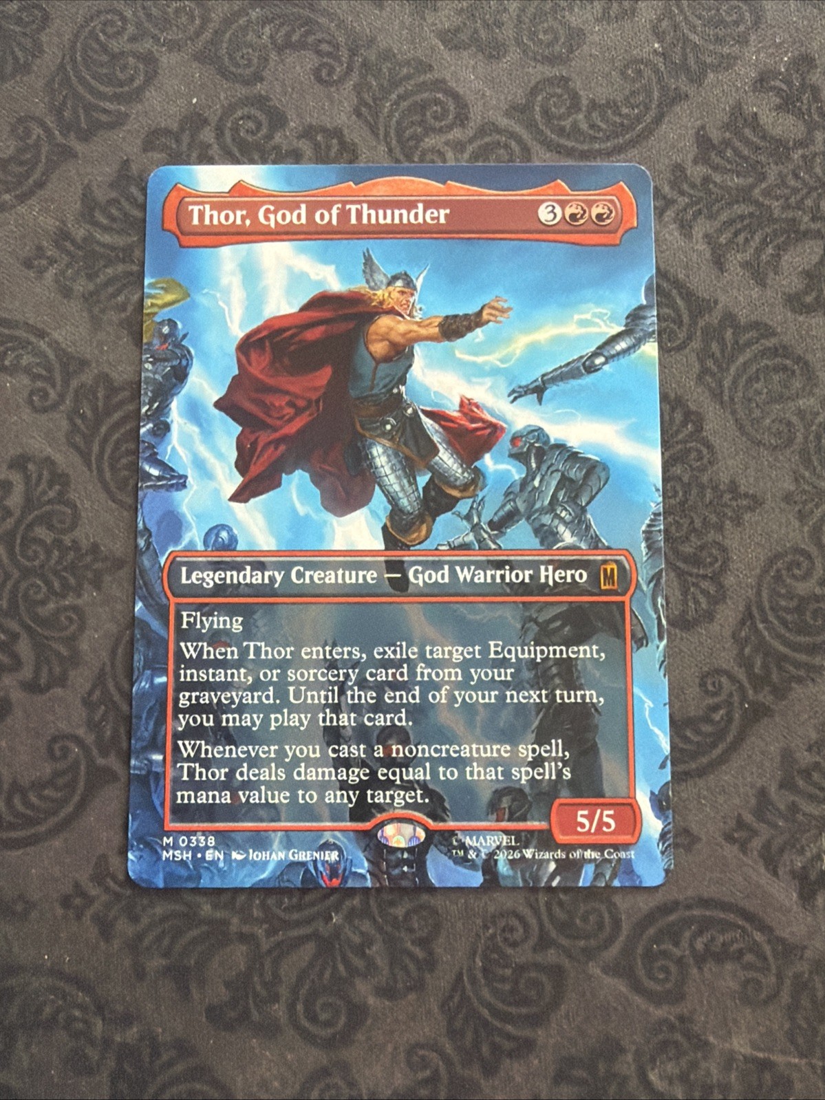 Thor, God of Thunder (Borderless) (0338) Marvel Super Heroes Regular