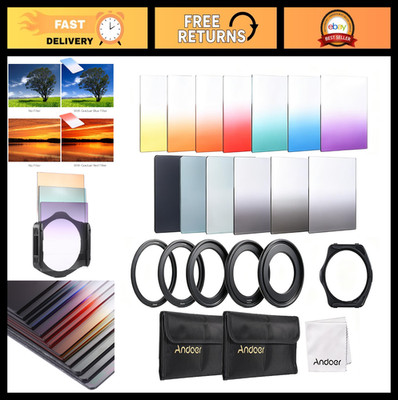 13pcs Square Gradient Color Filter Kit for Cokin P Series + Holder, Adapter & Ba