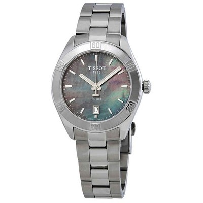 Tissot PR 100 Sport Chic Black MOP Dial Ladies Watch T101.910.11.121.00