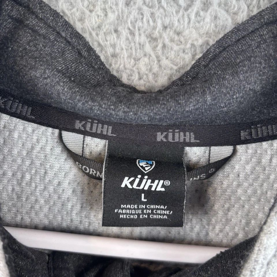 Kuhl Sweater Mens Large Gray Konfrontr Quarter Snap Pullover Fleece Outdoor - Image 3 of 4