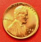 1948-D Lincoln Wheat Cent Penny GEM RED BU From an Original Bank Roll