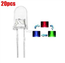 20Pcs Bulb Lamp Super Bright Led Rgb Rainbow ...