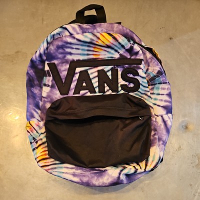 VANS OLD SKOOL BACKPACK BIG LOGO Tie Dye purple/Pink/White with Organizer