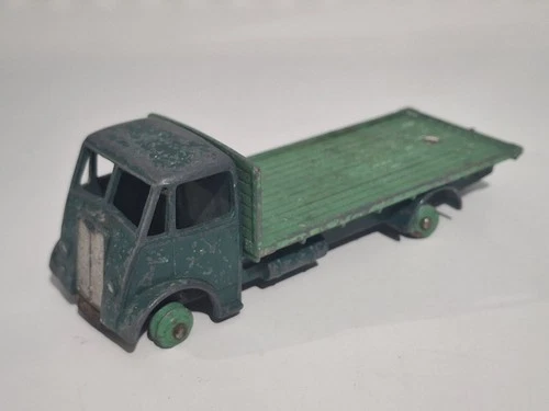 Dinky Supertoys Guy Flatbed Truck Green  Meccano England Vintage Diecast Model