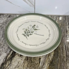 Corelle THYMELESS HERBS 8 ½” Salad Luncheon Plate Lot of 4 Plates 🇺🇸