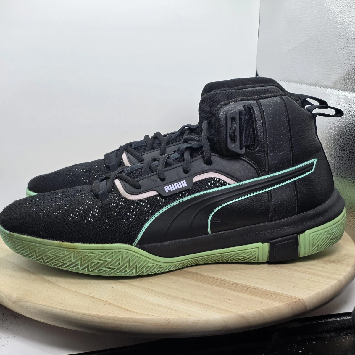 Puma Legacy Dark Mode Basketball  Mens Black, Grey Sneakers Athletic Shoes Jalique Gabay Weighs in on the PUMA Legacy - WearTesters main image 4