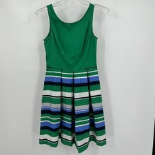 Banana Republic Womens Preppy Fit & Flare Dress Size 4 Garden Party Brunch Mod