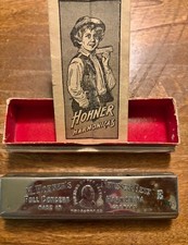 HOHNER M. Hohner's Full Concert Chromatic Harmonica Key of E with Box