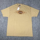New Vintage Harley Davidson T Shirt Mens XL Brown Dealer Meeting Motorcycle 00s