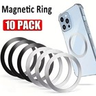 Universal Magnetic Metal Plate Ring for iPhone Samsung MagSafe Wireless Charger
