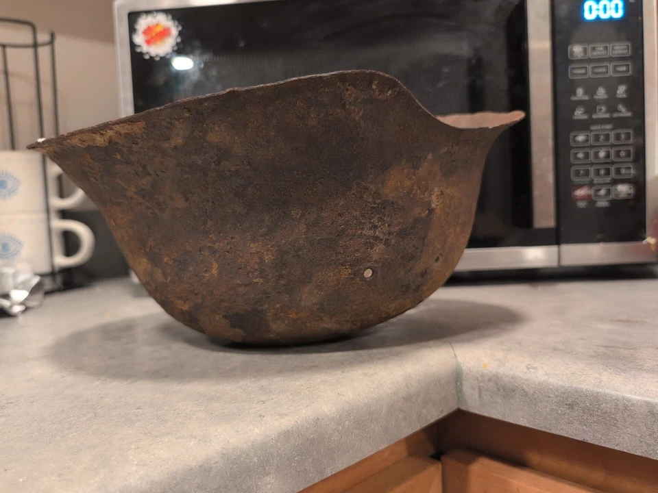 German Transitional Helmet World War II Era - Image 2 of 4