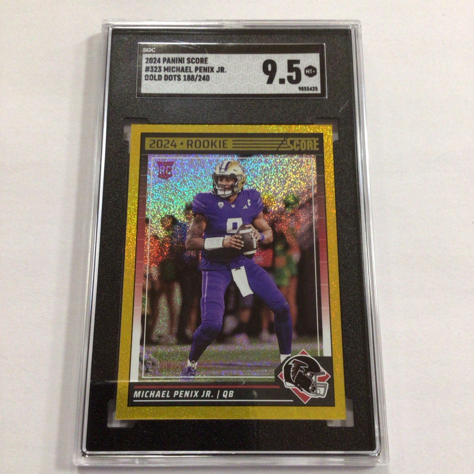 2024 Score - Rookies Michael Penix Jr. #323 Gold Dots /240 (RC)