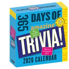 Workman Publishing,  Amazing Trivia 2026 Desk Calendar, 5.5'' X 5.5'', Daily Cal