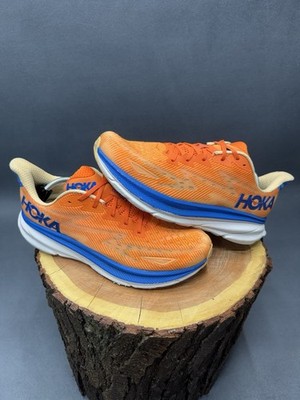 Hoka One One Clifton 9 Orange Mesh Running Shoes Men\'s Size 10 2E US Running Hoka Clifton 9 - Vibrant Orange - Impala – Fit2Run main image 3