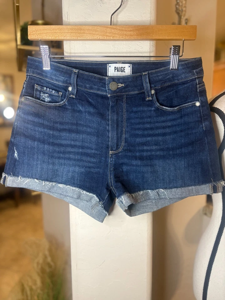Pantalones cortos de mezclilla para mujer PAIGE Jimmy Jimmy talla 27 Foto 2 de 4
