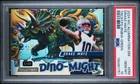 2024 WC Dino-Might Drake Maye Triceratops RAINBOW GREEN Rookie #'D 1/20 PSA 10