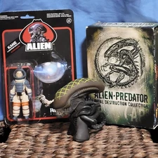 Alien Predator Total Destruction Collection DVD Set and figure set bundle Kane