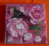 20 Servietten Rosen Blumen BlüTen Rosa - Pink 1 Packung Ti-Flair (E) Angebot