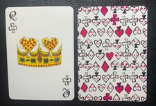Swap Playing Card   ANDY WARHOL    Queen of Clubs