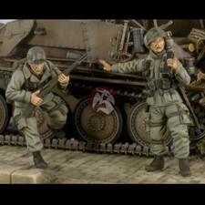1/35 Scale WWII US Infantry Soldiers Figures w Weapons Model NO TANK