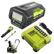 40V 6.0Ah Lithium Battery Rapid Charger Kit for Ryobi 40 Volt Batteries