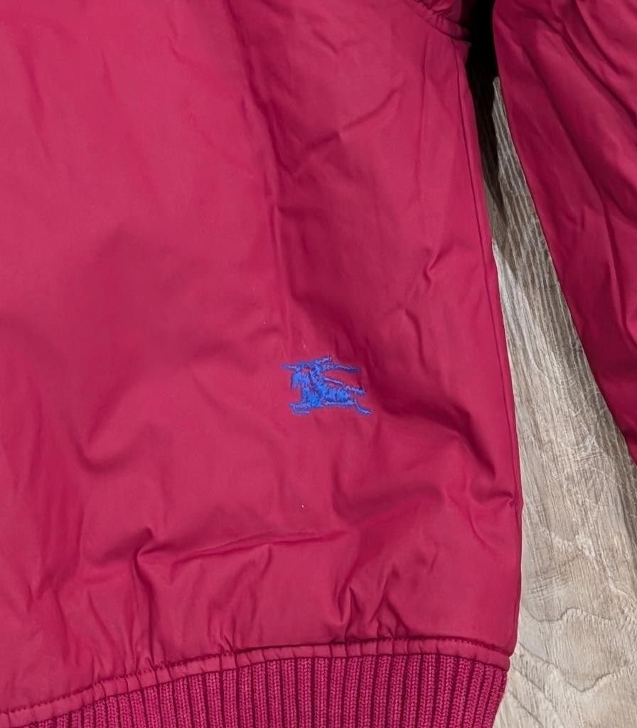 $2890 Mens Burberry Reversible Bomber Jacket Ripple Red IP Check XL thumbnail 9