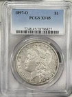 1897-O Morgan Dollar $1 PCGS XF45 New Orleans Silver One US Coin BETTER DATE!