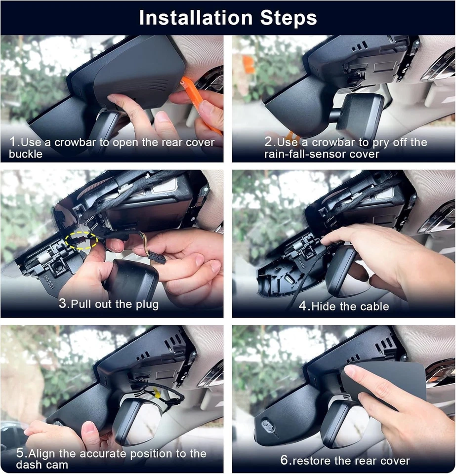 Custom Fit Front 4K & Rear 1080p Dash Cam for 2024-2025 BMW X2, WiFi, App, 128GB - Image 3 of 4