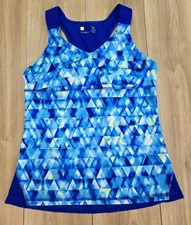 Xersion Activewear Tank Top Womens Sz Large, Built-in Protection, Mesh Back